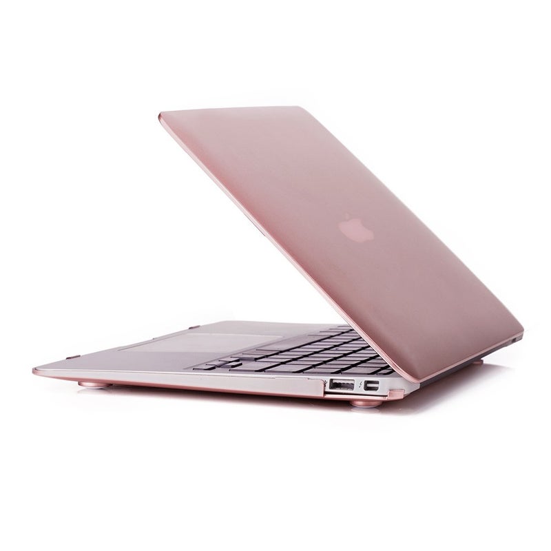 RUBAN Case Compatible with MacBook Air 13 Inch (Models: A1369 & A1466, Older Version 2010-2017 Release), Slim Snap On Hard Shell Protective Cover, (Rose Gold) - Image 1